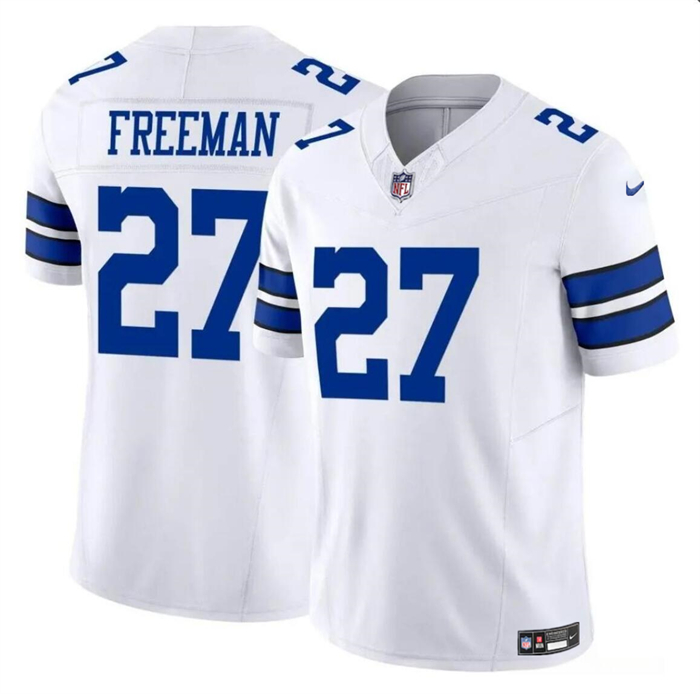 Youth Dallas Cowboys #27 Royce Freeman White 2023 F.U.S.E Vapor Untouchable Limited Stitched Football Jersey